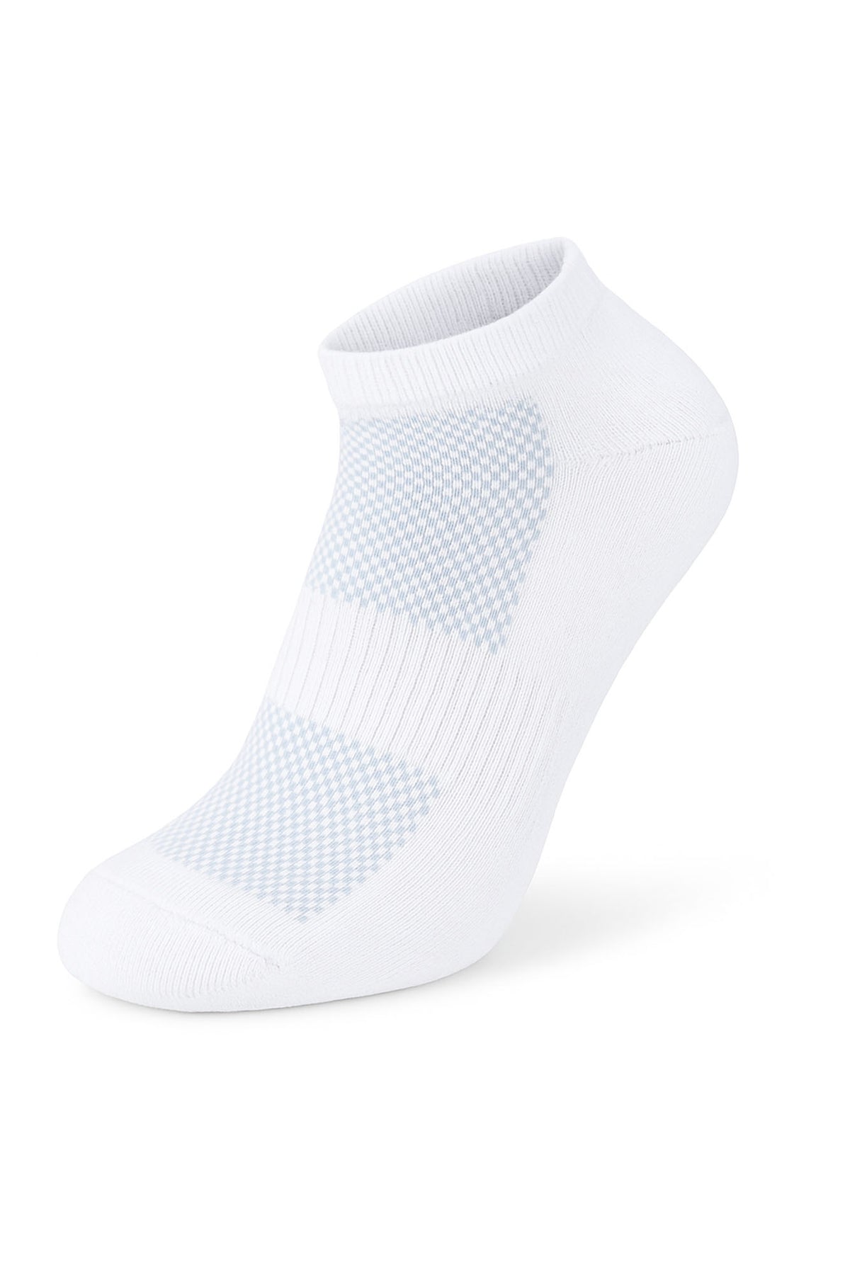 Men Set Of 3 Half Terry Ankle Socks Nets&Elastic White – Sam Socks