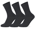 Women Set Of 3 Classic Long Socks Plain Black – Sam Socks