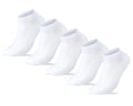 Men Set Of 5 Ankle Socks Plain White – Sam Socks