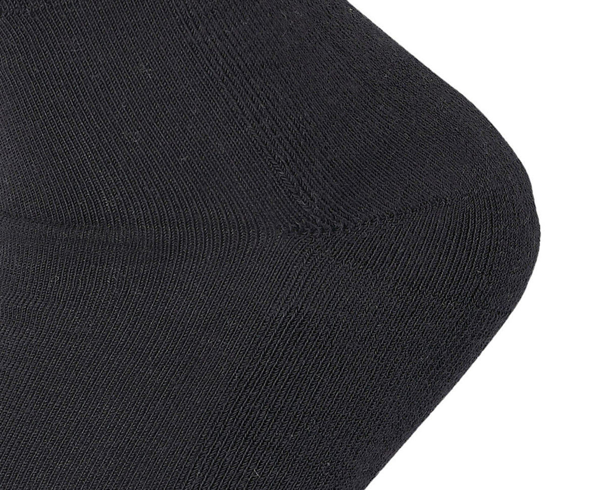 Women Set of 3 Half Terry Sport Socks Plain Black – Sam Socks