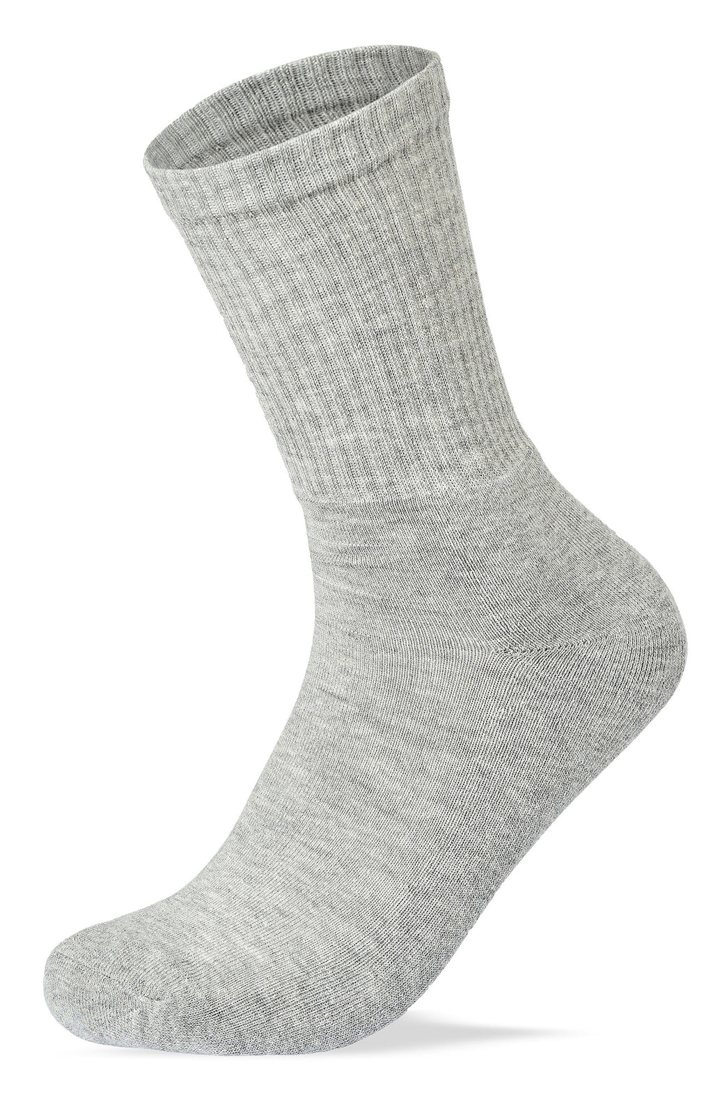 Women Set of 3 Half Terry Sport Long Socks Plain Black-White-Grey – Sam Socks