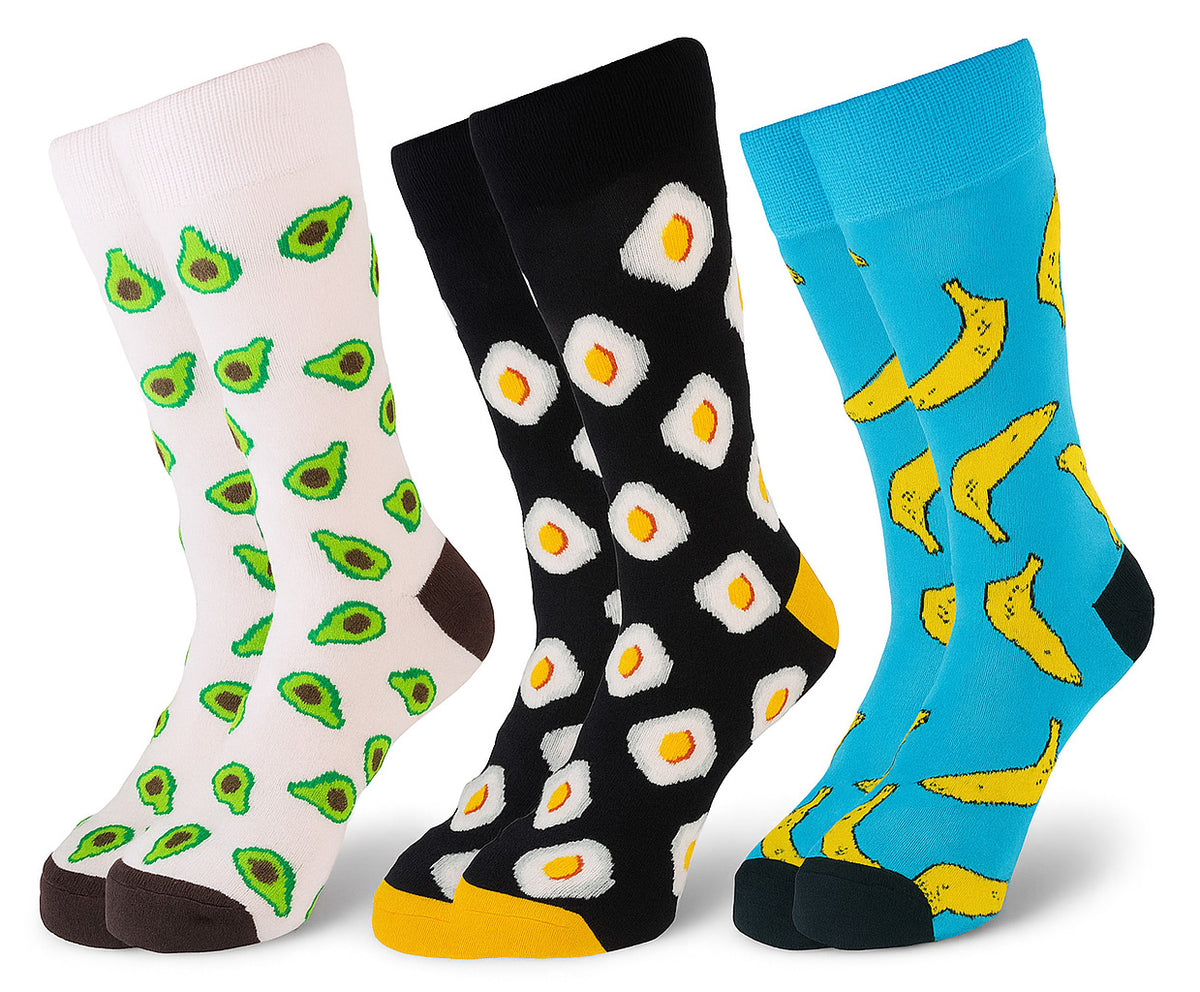 Women Set Of 3 Long Fruit Pattern 1 Sock Multi Color – Sam Socks