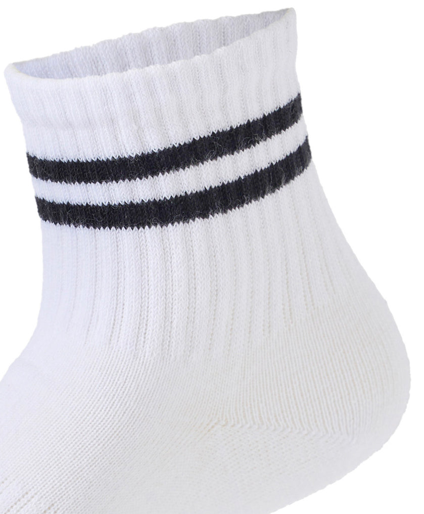 Kids Boys Set Of 3 Cotton Lycra Stripped L-Shape Socks White – Sam Socks