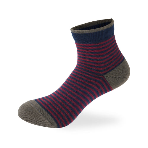 Kids Boys Set Of 3 Cotton Lycra Stripes L-Shape Socks Multicolor – Sam Socks