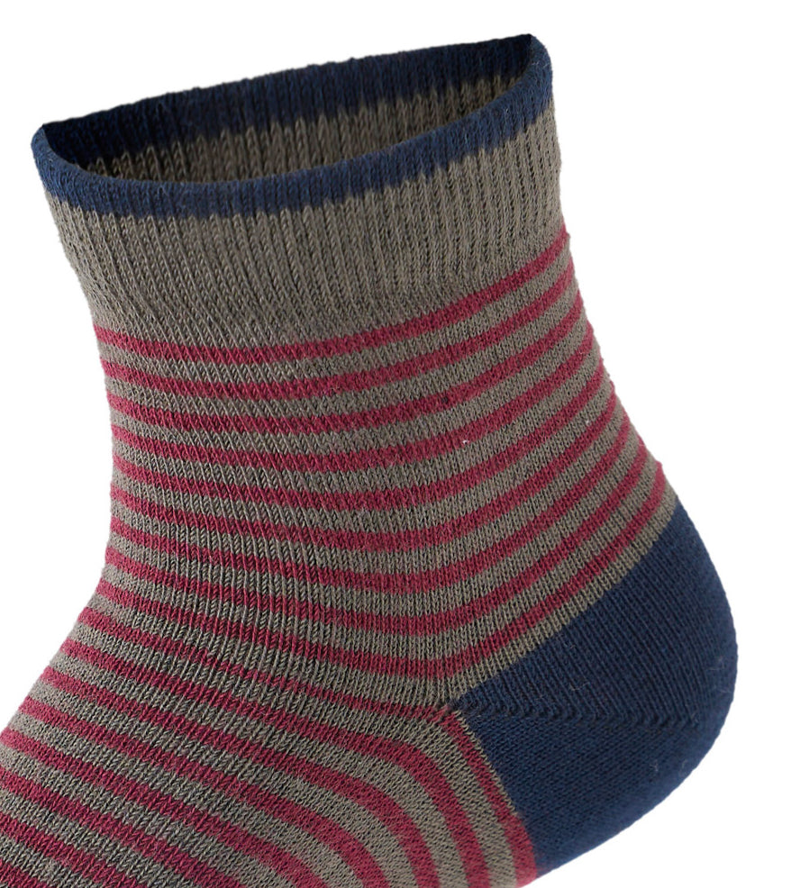 Kids Boys Set Of 3 Cotton Lycra Stripes L-Shape Socks Multicolor – Sam Socks