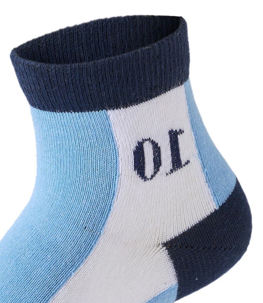 Kids Boys Set Of 3 Cotton Lycra WorldCup L-Shape Socks Multicolor – Sam Socks