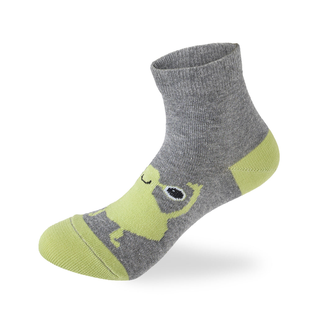 Kids Boys Set Of 3 Cotton Monsters L-Shape Socks Multicolor – Sam Socks
