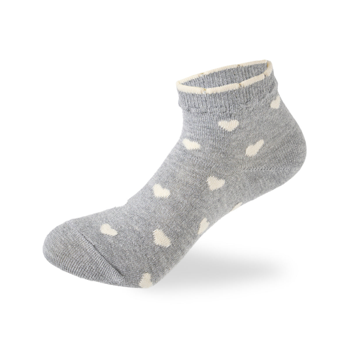 Kids Girls Set Of 3 Cotton Lycra Hearts L-Shape Socks Multicolor – Sam Socks