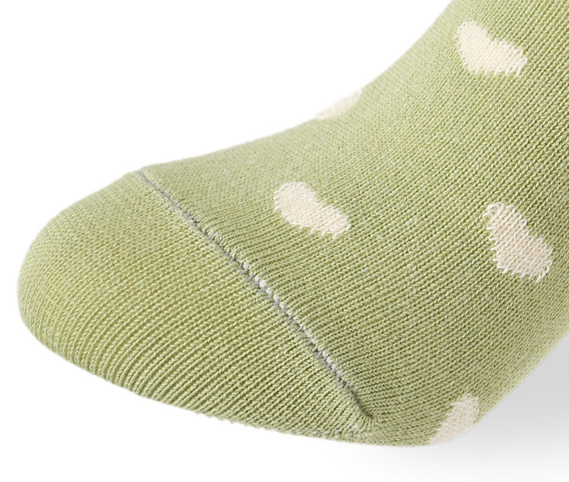 Kids Girls Set Of 3 Cotton Lycra Hearts L-Shape Socks Multicolor – Sam Socks