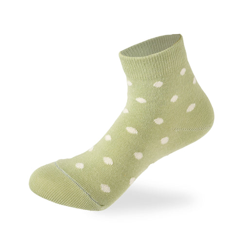 Kids Girls Set Of 3 Cotton Lycra Flower L-Shape Socks Green -Off White – Sam Socks