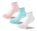 Kids Girls Set Of 3 Cotton Lycra Knitted L-Shape Socks Multicolor – Sam Socks
