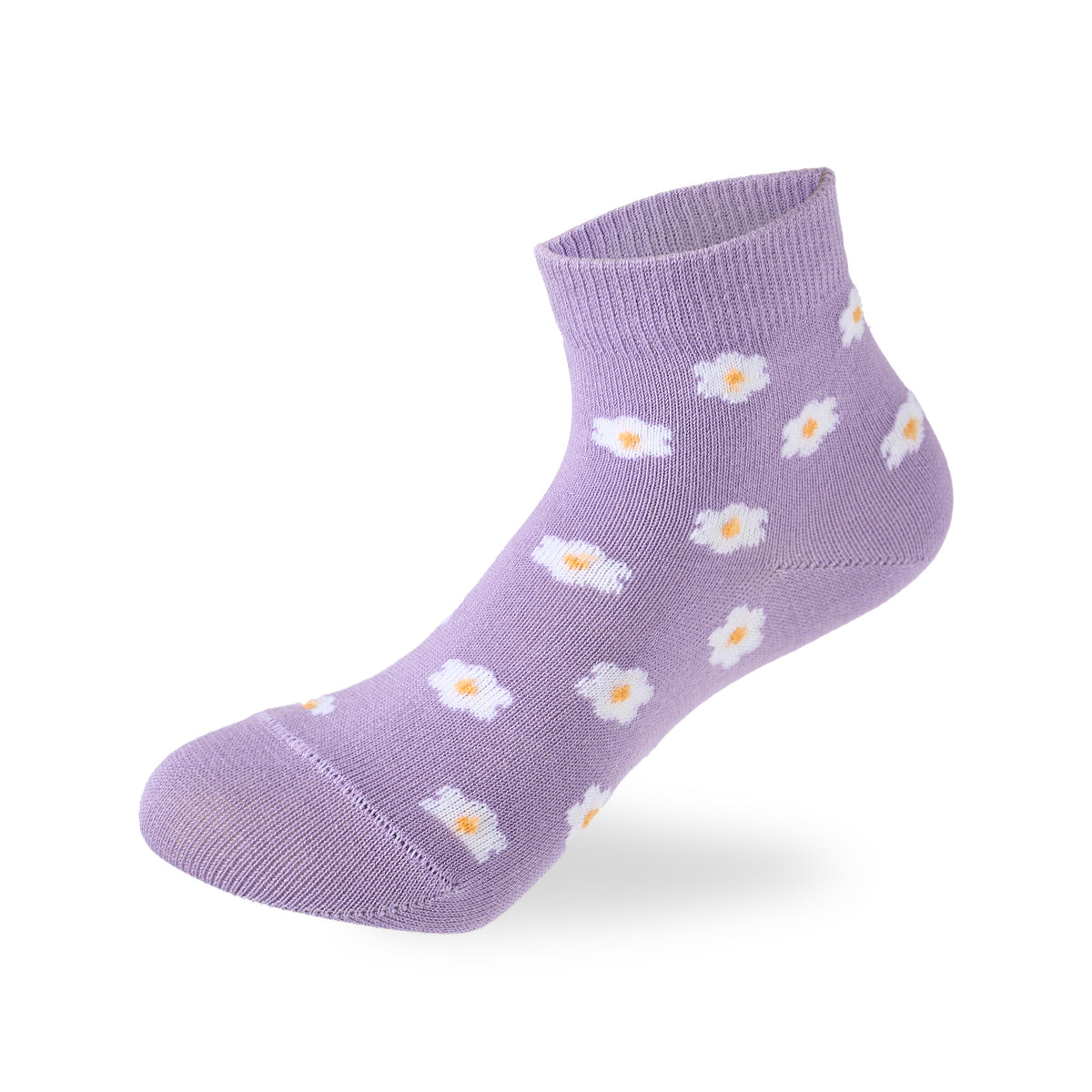 Kids Girls Set Of 3 Cotton Lycra FlowerG2 L-Shape Socks Multicolor – Sam Socks