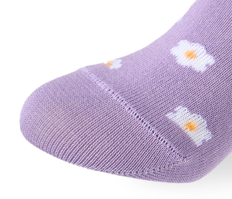 Kids Girls Set Of 3 Cotton Lycra FlowerG2 L-Shape Socks Multicolor – Sam Socks