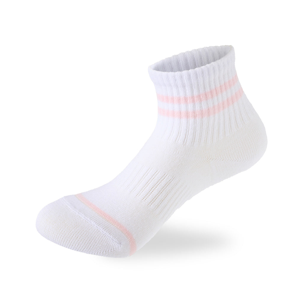 Kids Girl Set Of 3 Cotton Lycra Stripped L-Shape Socks Multicolor 2 – Sam Socks