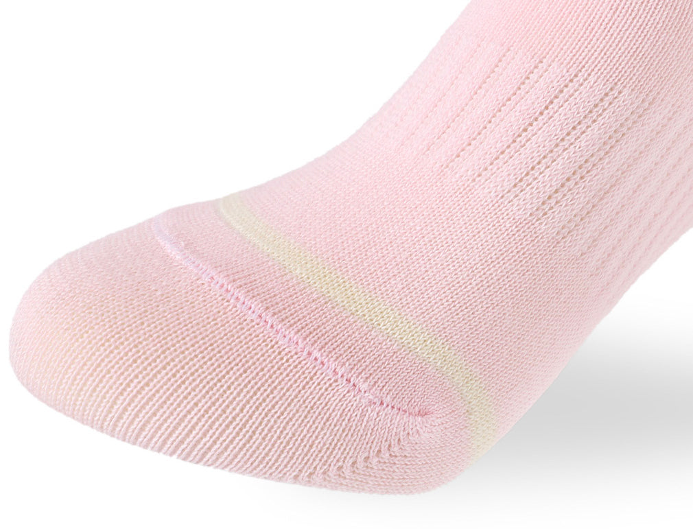 Kids Girls Set Of 3 Cotton Lycra Stripped L-Shape Socks Multicolor 1 – Sam Socks