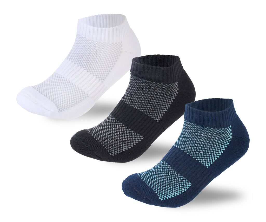 Men Set Of 3 Ankle Half Towel Socks – Sam Socks