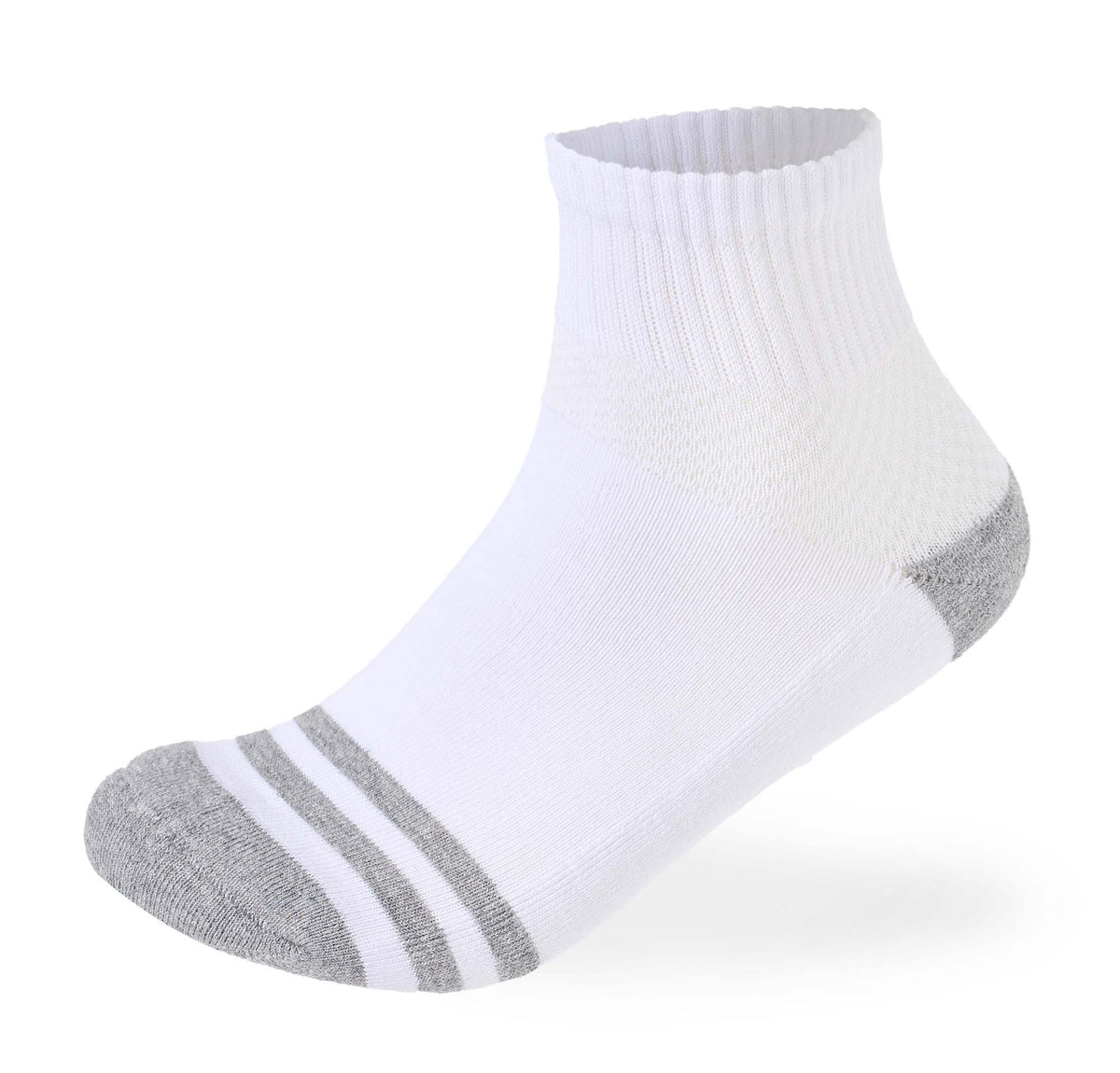 Women Set Of 3 Half Cushioned L-Shape DW Sport Socks White-Grey-Black – Sam Socks