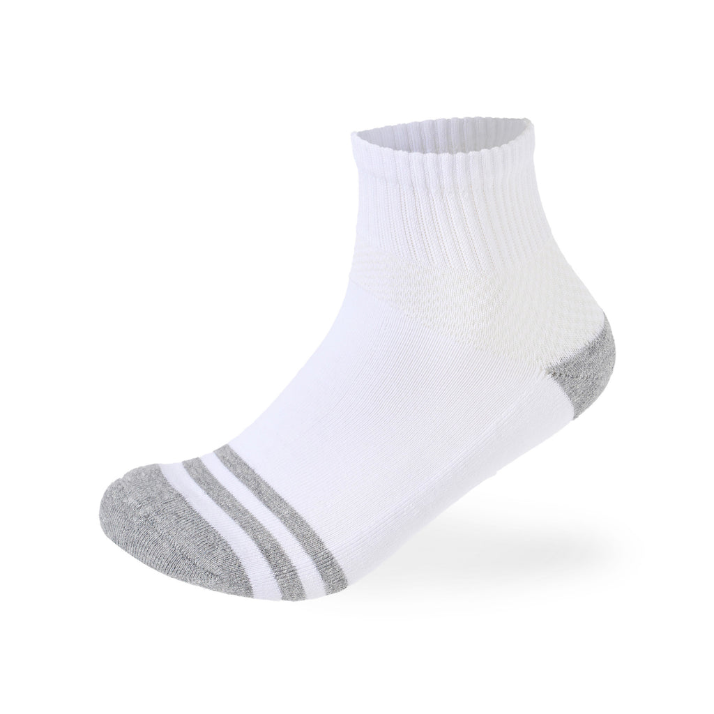 Women Set Of 3 Half Cushioned L-Shape DW Sport Socks White – Sam Socks
