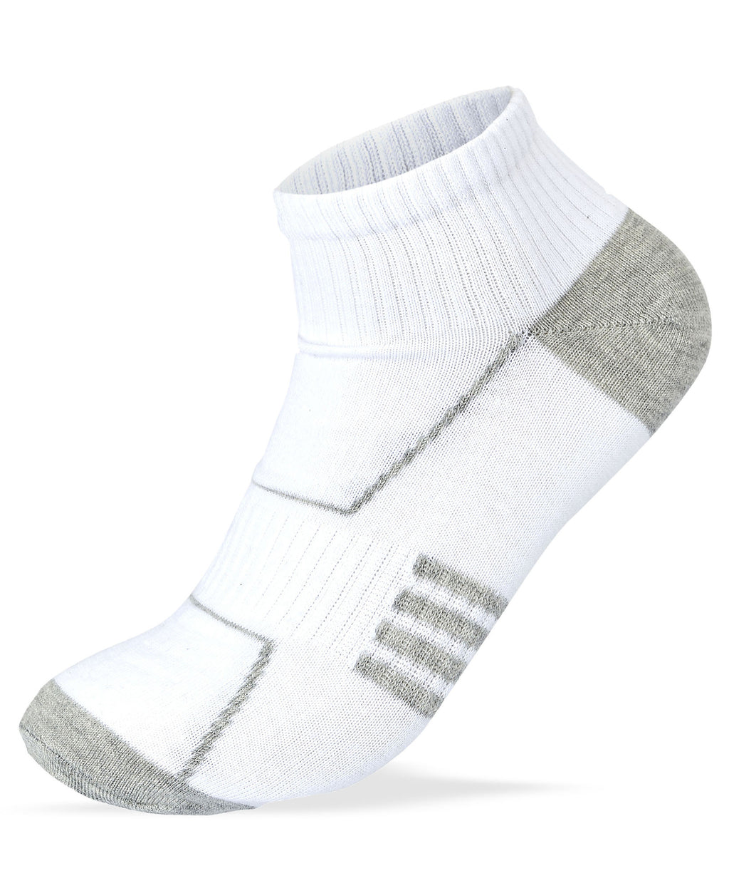 Women Set Of 3 Cotton Lycra L-Shape Socks White – Sam Socks
