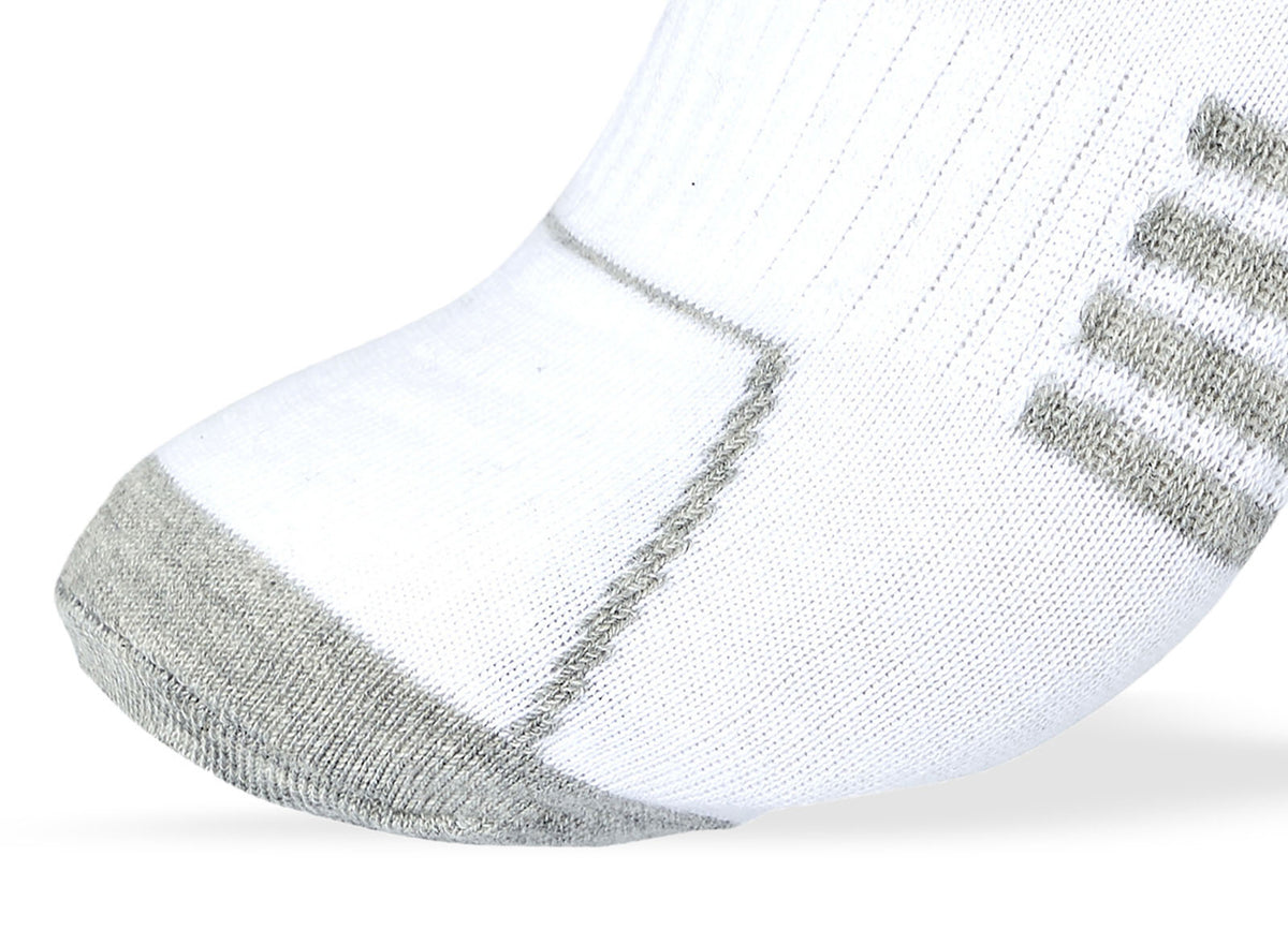 Women Set Of 3 Cotton Lycra L-Shape Socks White – Sam Socks