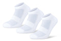 Women Set Of 3 Half Cushioned Ankle Socks Nets&Elastic White – Sam Socks