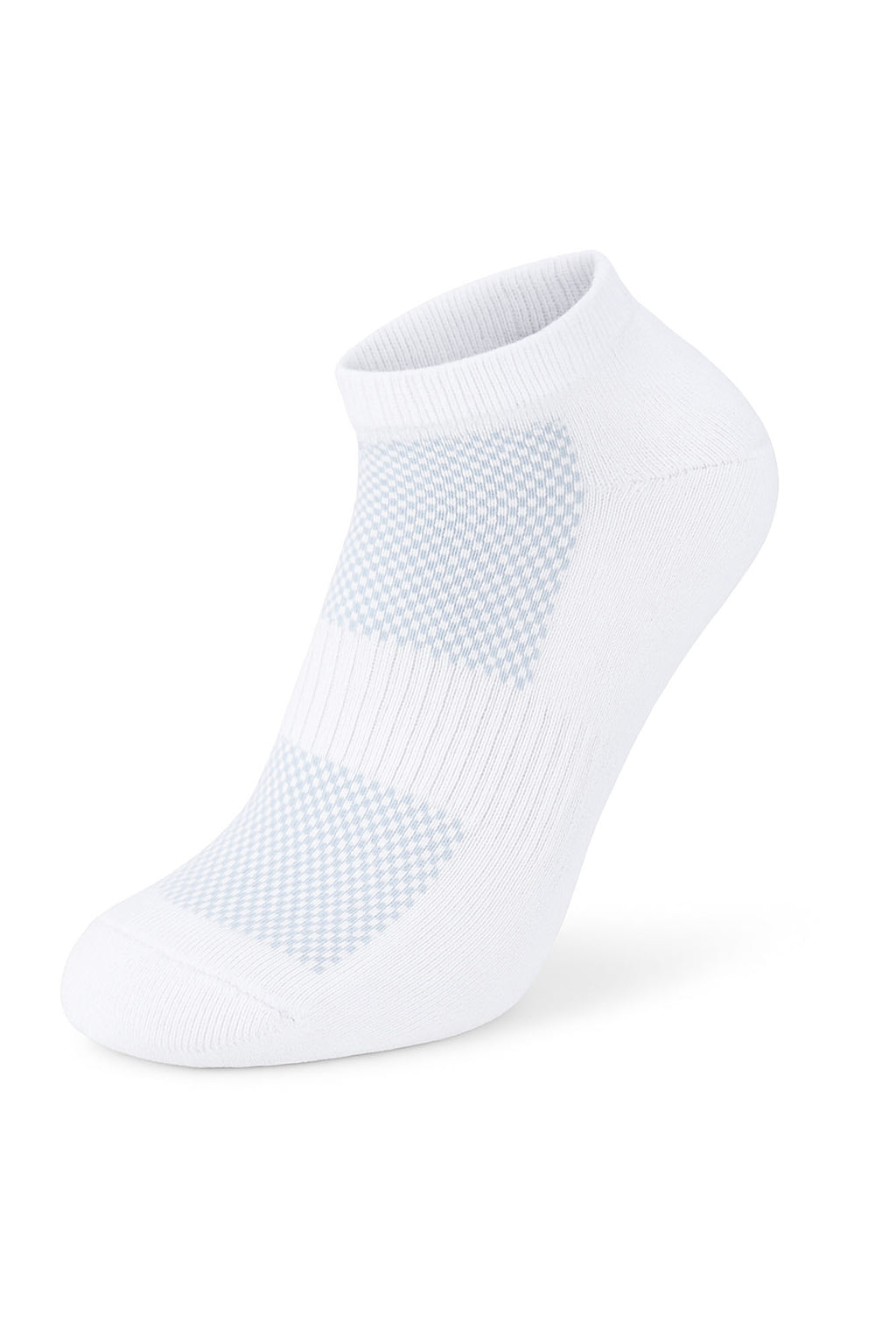 Women Set Of 3 Half Cushioned Ankle Socks Nets&Elastic White – Sam Socks
