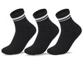 Women Set Of 3 Half Cushioned L-Shape DW1 Sport Socks Black – Sam Socks