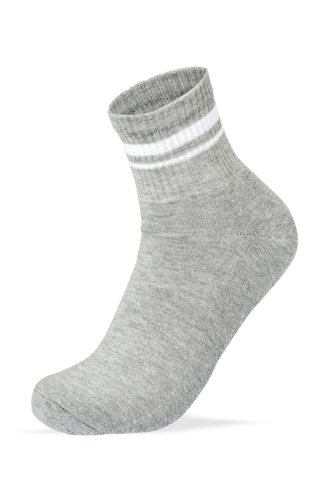 Women Set Of 3 Half Cushioned L-Shape DW1 Sport Socks White-Black-Grey – Sam Socks