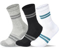 Women Set of 3 Half Cushioned Sport Stripped Socks SS2W Multicolor 1 – Sam Socks