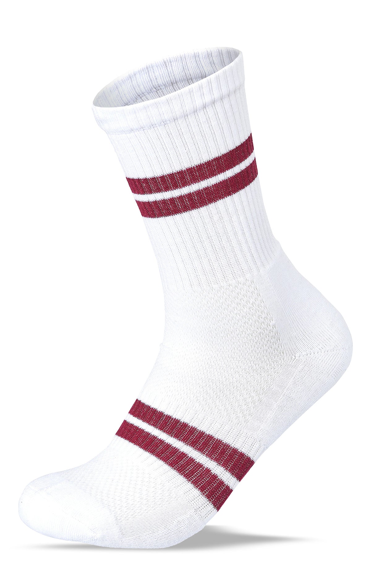 Women Set of 3 Half Cushioned Sport Stripped Socks SS2W White – Sam Socks