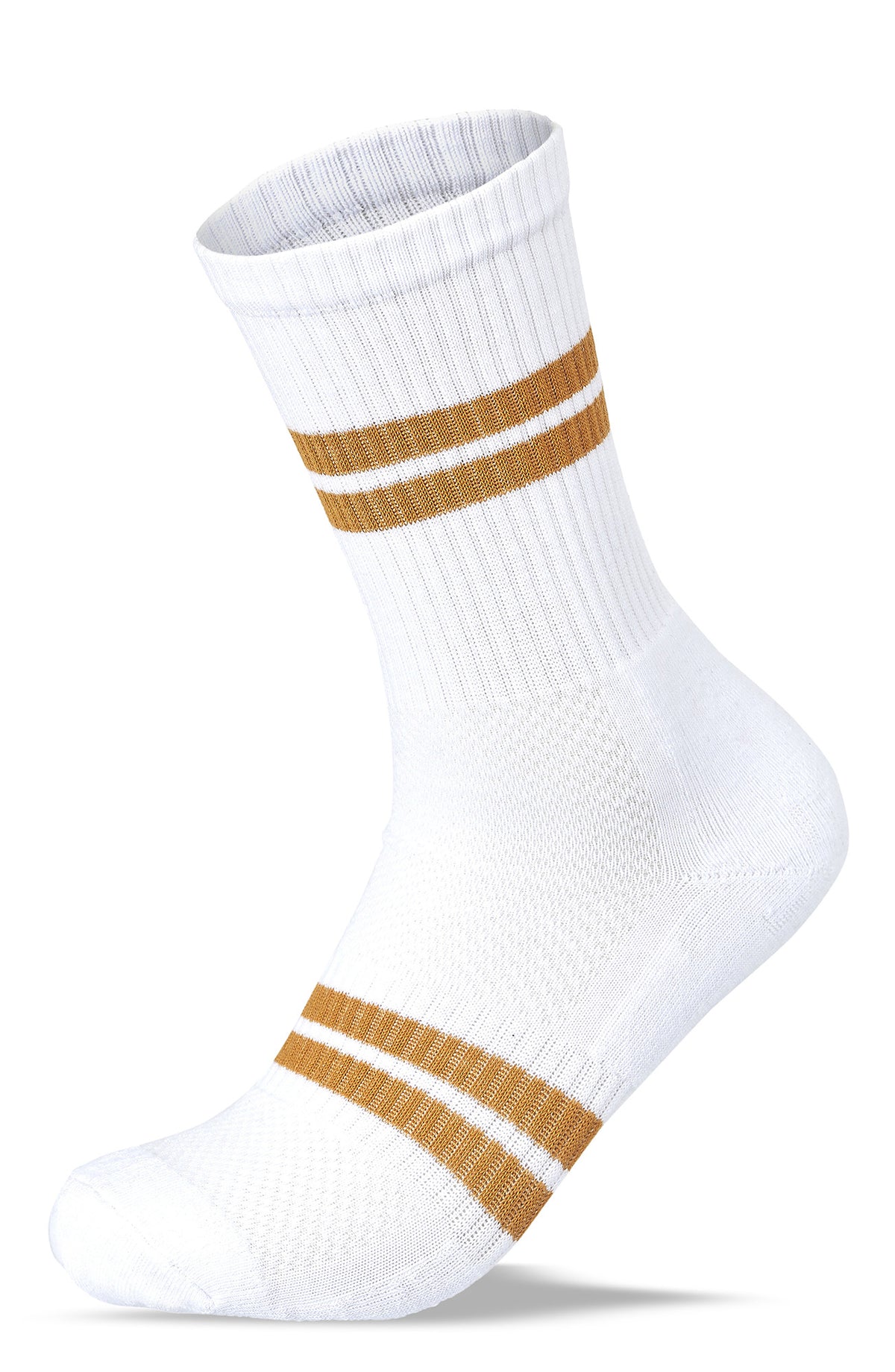 Women Set of 3 Half Cushioned Sport Stripped Socks SS2W White – Sam Socks