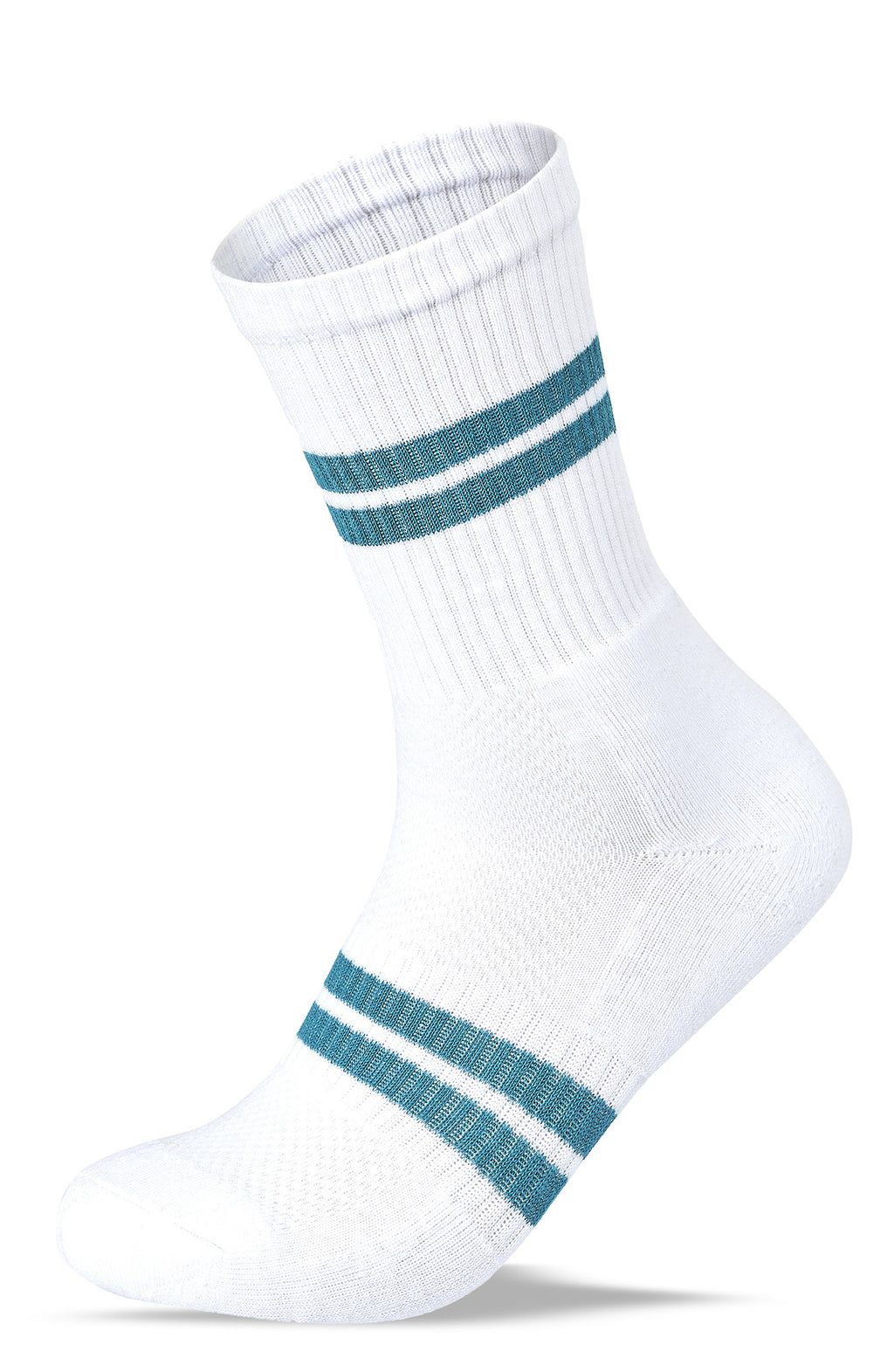 Women Set of 3 Half Cushioned Sport Stripped Socks SS2W White – Sam Socks