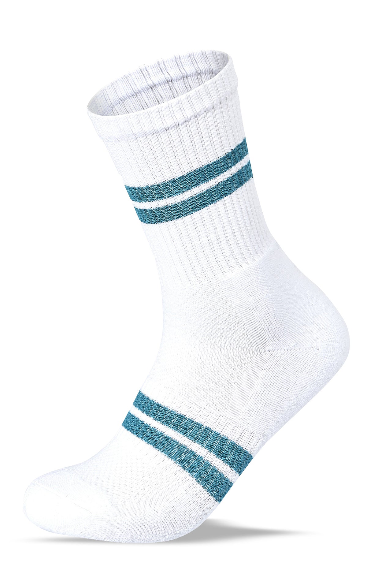 Women Set of 3 Half Cushioned Sport Stripped Socks SS2W White – Sam Socks