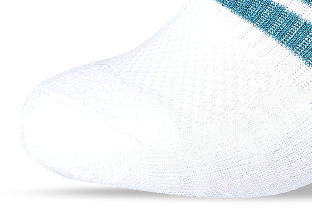 Women Set of 3 Half Cushioned Sport Stripped Socks SS2W White – Sam Socks