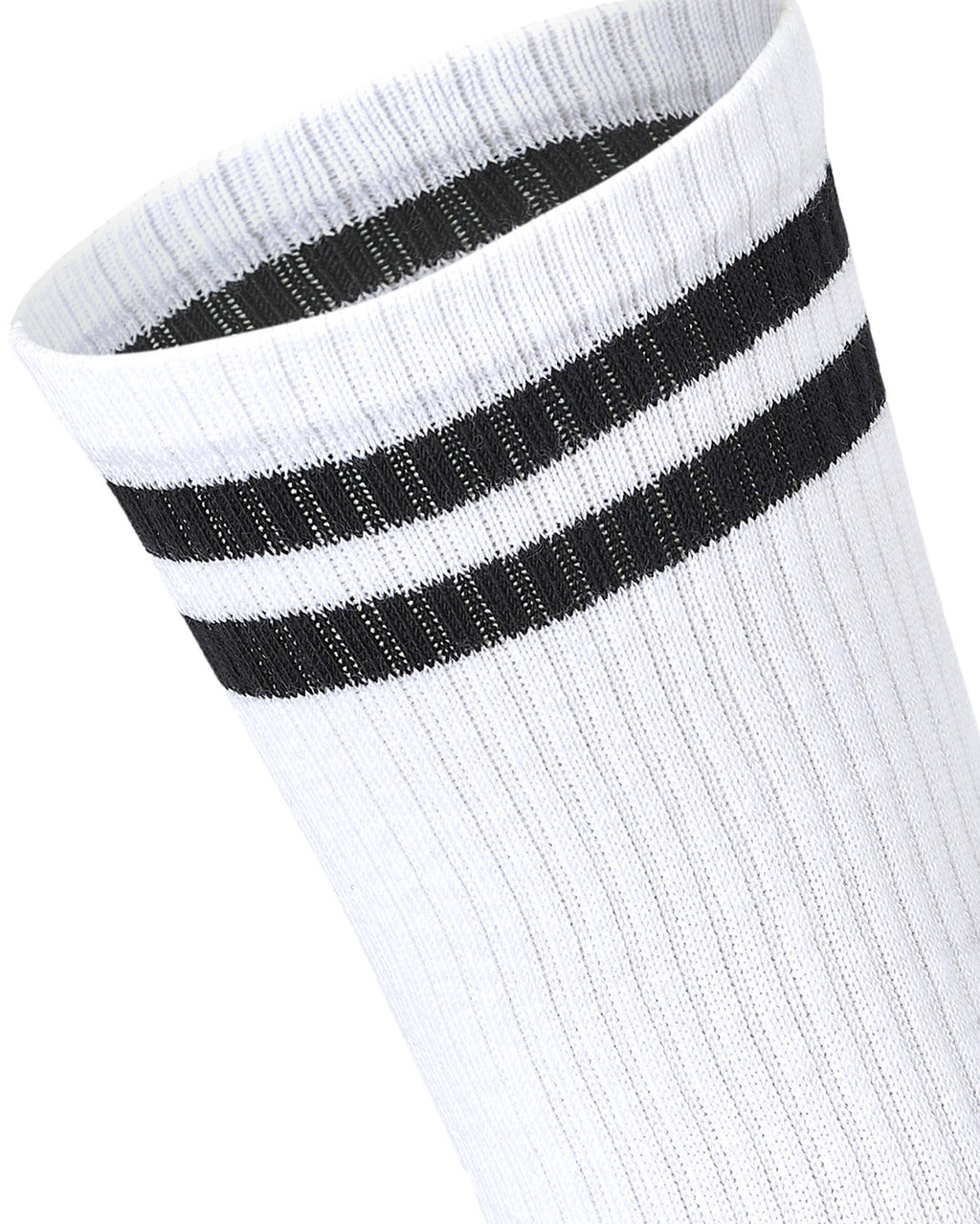 Women Set of 3 Long Lycra Stripped Elastic Socks White – Sam Socks