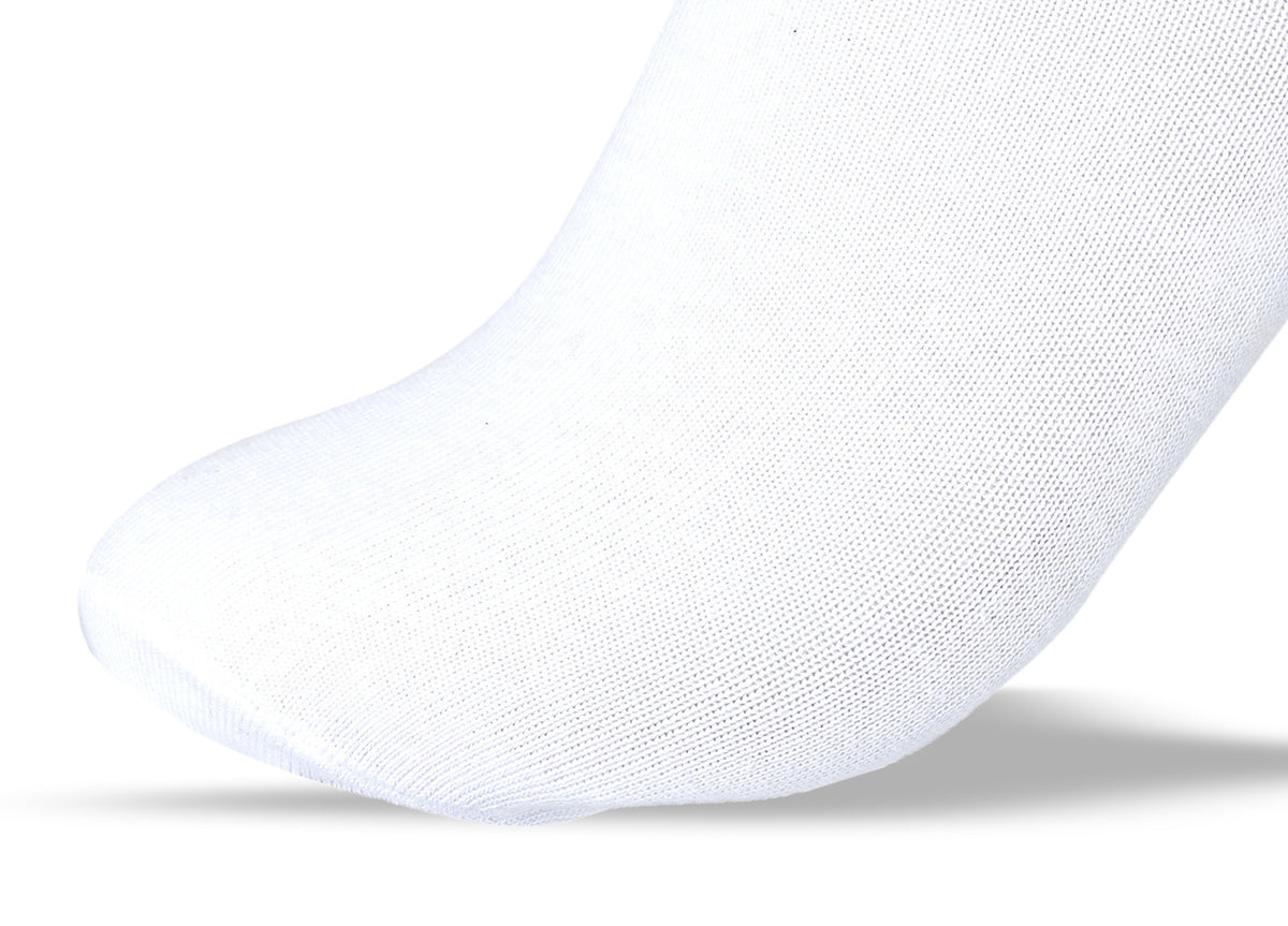 Men Set of 3 Long Lycra Stripped Elastic Socks White – Sam Socks