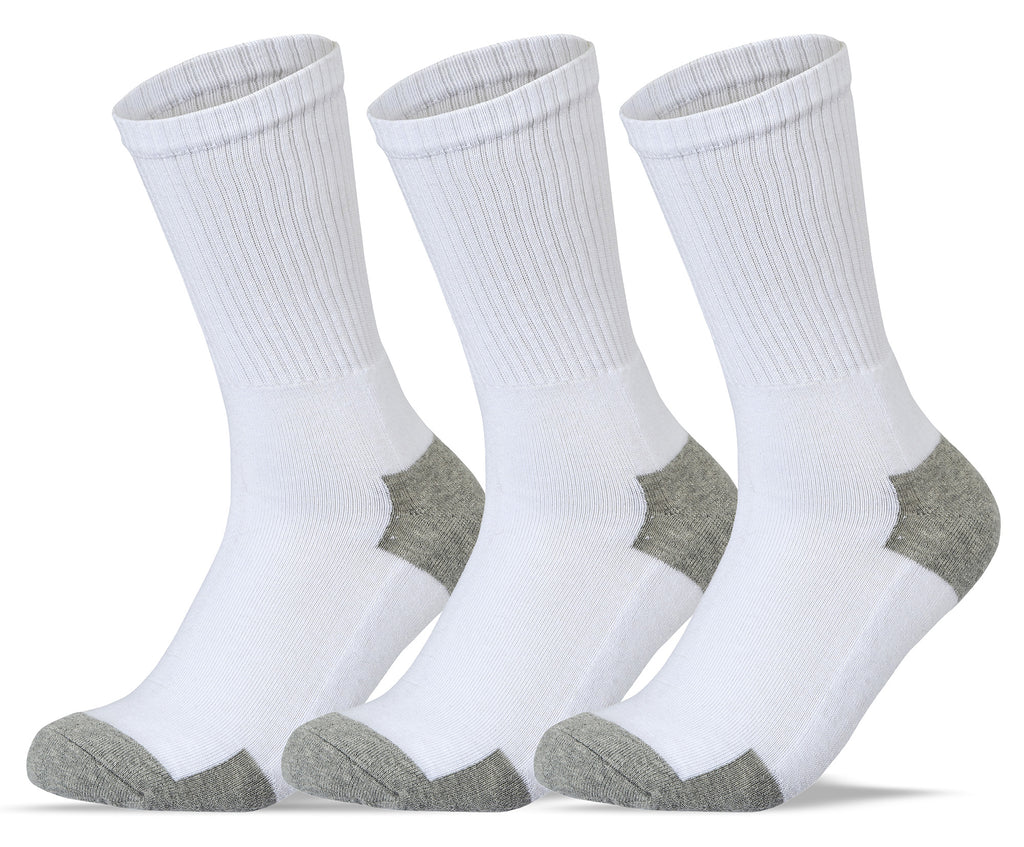 Men Set of 3 Half Terry Sport Socks SS1 White – Sam Socks