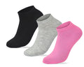 Sam Socks Set Of 3 Ankle Socks Women Black-Grey-Pink – Sam Socks