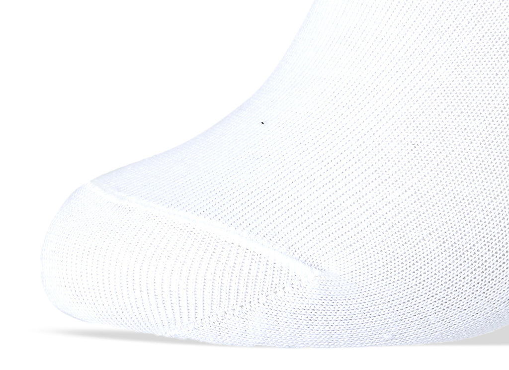 Men Set Of 3 Cotton Lycra L-Shape Plain Socks White – Sam Socks