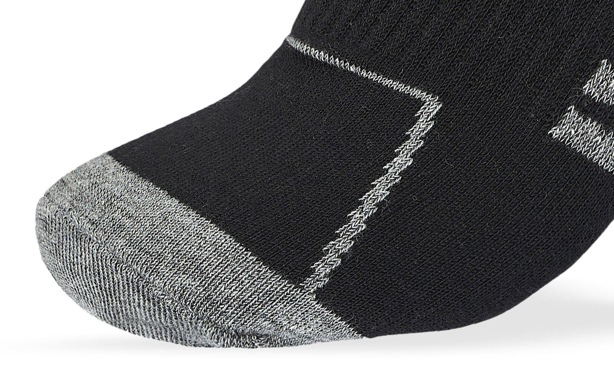 Men Set Of 3 Cotton Lycra L-Shape Socks Black-White-Grey – Sam Socks