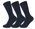 Men Set of 3 Classic Socks Plain Navy Blue – Sam Socks