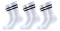 Women Set Of 3 Half Terry Long Socks White – Sam Socks