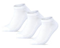 Men Set of 3 Ankle Half Terry Socks Plain White – Sam Socks
