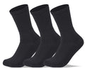 Men Set of 3 Half Terry Sport Socks Plain Black – Sam Socks