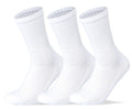 Men Set of 3 Half Terry Sport Socks Plain White – Sam Socks