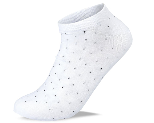 Men Set of 3 Ankle Dots Casual Socks Black-Grey-White – Sam Socks