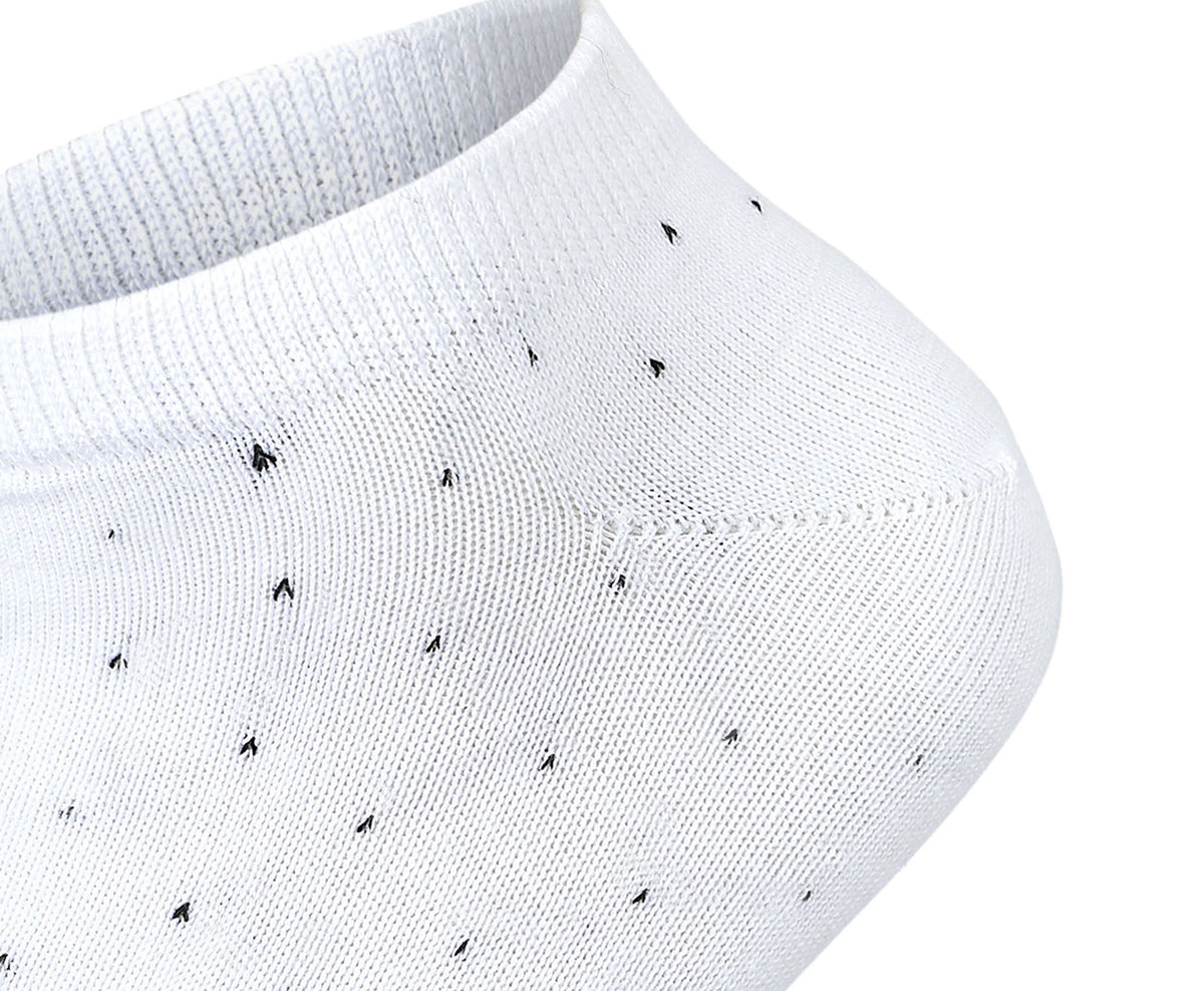 Men Set of 3 Ankle Dots Casual Socks Black-Grey-White – Sam Socks