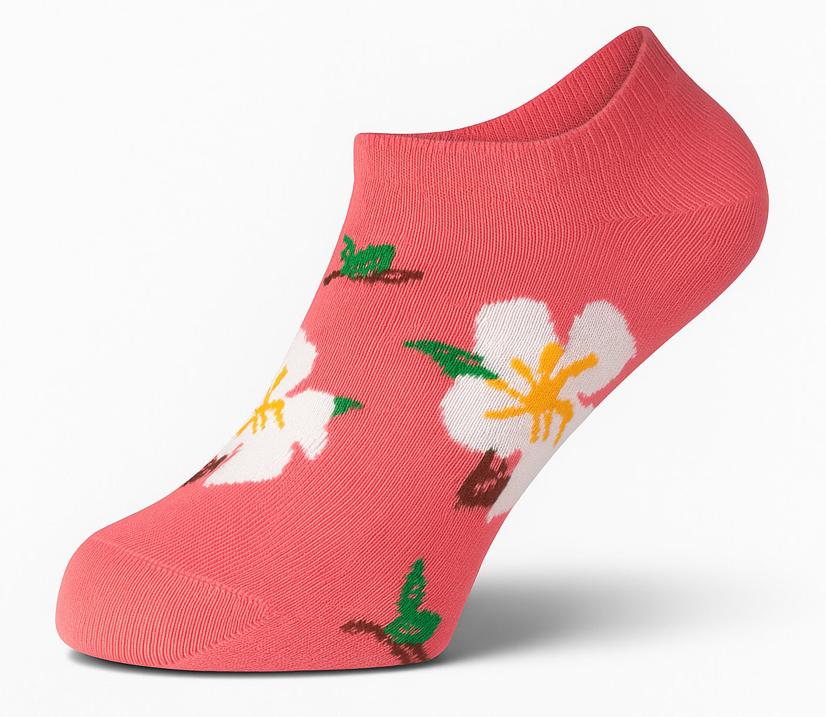 Sam Socks Set Of 3 Ankle Socks Women Flower Pattern Black, White And Pink – Sam Socks