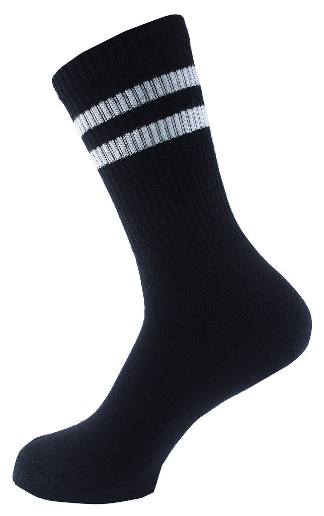 Men Set Of 3 Half Terry Sport Socks White-Grey-Black – Sam Socks