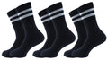 Women Set Of 3 Half Terry Long Socks Black – Sam Socks